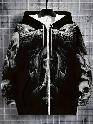 Grave Keeper Specter All Over Print Hoodie Zip Goth Life