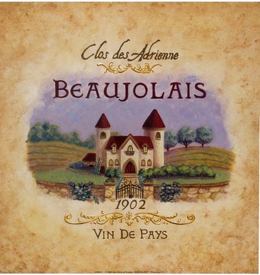 (12 x 12) Art Print LM2014 LOUISE MAX 1902 Beaujolais Clos Des Adrienne Vin