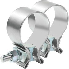 2 Pack Exhaust Clamp,1.75" 2.0" 2.25" 2.5" 3.0 Narrow Band Muffler Clamp3.0 Inch