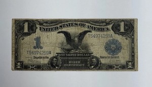 1899 $1 Silver Certificate Black Eagle Note Fr 233 YOU GRADE NO RESERVE