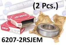 2 Pc SKF - 6207-2RSJEM - Deep Groove Ball Bearing 35 mm x 72 mm x 17 mm NEW