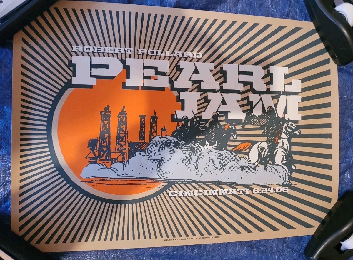Pearl Jam Poster Cincinnati June 24, 2006 Brad Klausen Excellent
