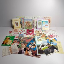 Mixed Lot UNUSED Greeting Cards with Envelopes Vintage Misc NO ENVELOPES