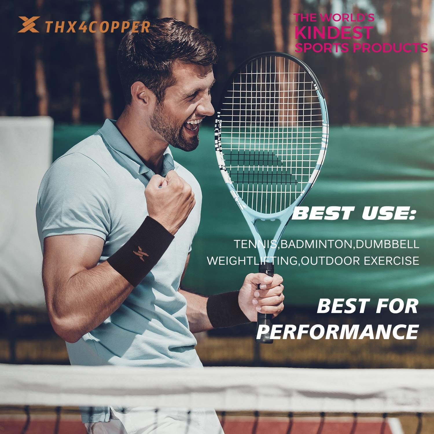 Compression Wrist Sleeve - Copper Infused Wrist Support for Men &W...