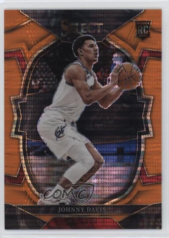 2022 Panini Select Concourse FOTL Neon Orange Pulsar Prizm 8/15 Johnny Davis 9bv