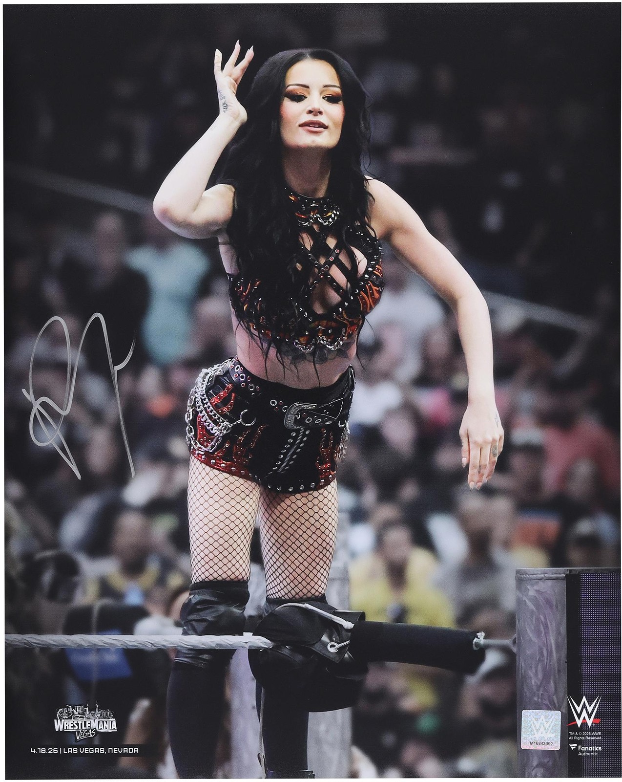 Paige WWE Autographed 16" x 20" WrestleMania 42 Return Photograph