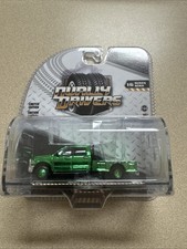 Greenlight Dually Drivers 16 - 2018 Dodge Ram 3500 Dually Flatbed CHROME CHASE