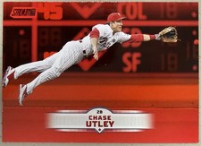2025 Chase Utley Red Topps Stadium Club Philadelphia Phillies #173