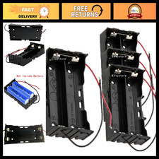 18650 Battery Case Holder - 4 Pack, 2 Slot DIY Storage Box for 3.7V Batteries