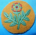 WW2 55th (WEST LANCS) DIVISION FORMATION SIGN BADGE ORIGINAL MILITARY PATCH