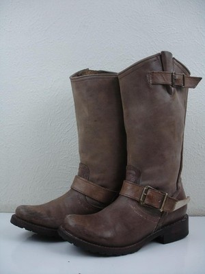 Freebird by Steven Prince Women's 6 M Distressed Leather Engineer Harness Boots