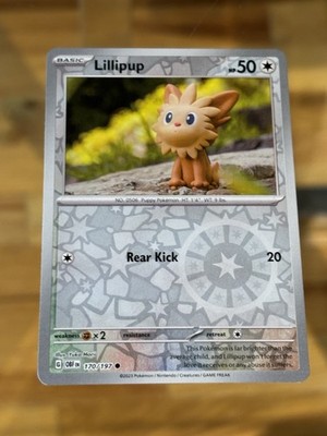Lillipup - 170/197  Reverse Holo - Lightly Played Pokemon TCG Buy 2 Get 1 Free