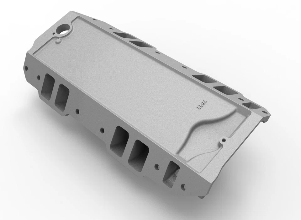 Weiand 7622, One Natural Aluminum Bbc R/P Intake Manifold 4150 - Track Warrior - Image 4 of 4