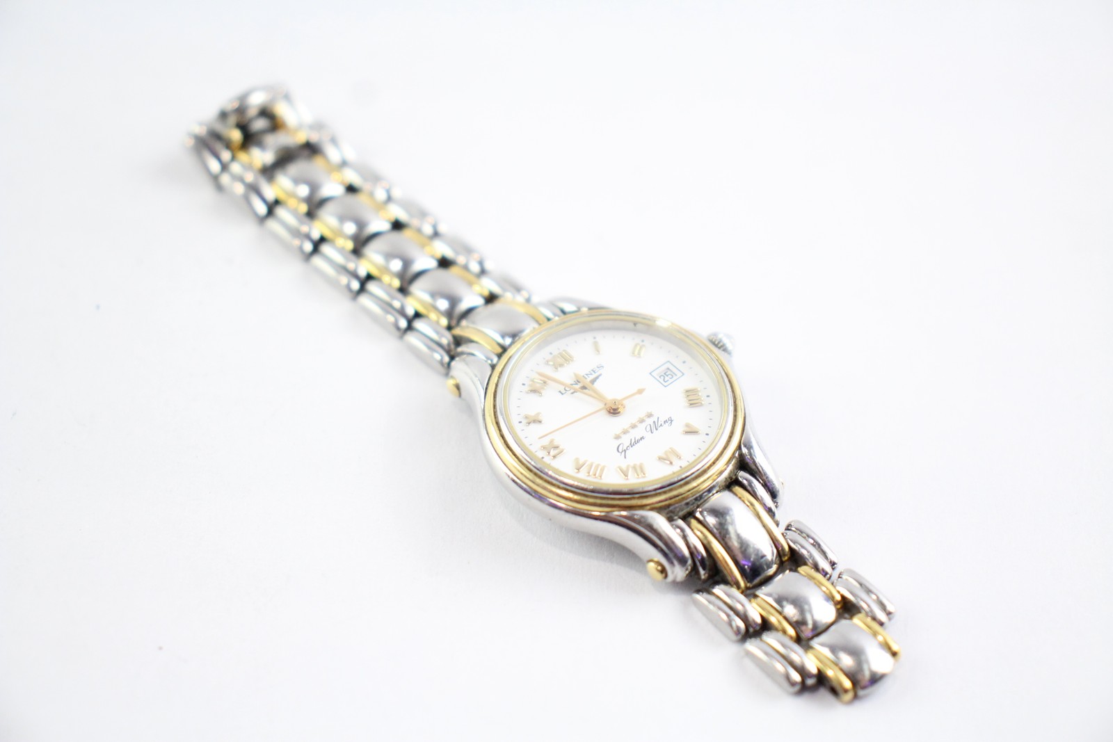 Untested Wing Golden Two Watch Quartz Longines Tone - vintagewatches.pk