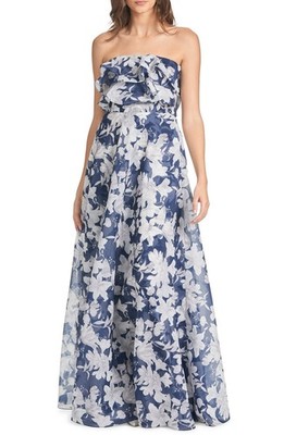 Sachin & Babi Frivolla Gown, 2 / Blue