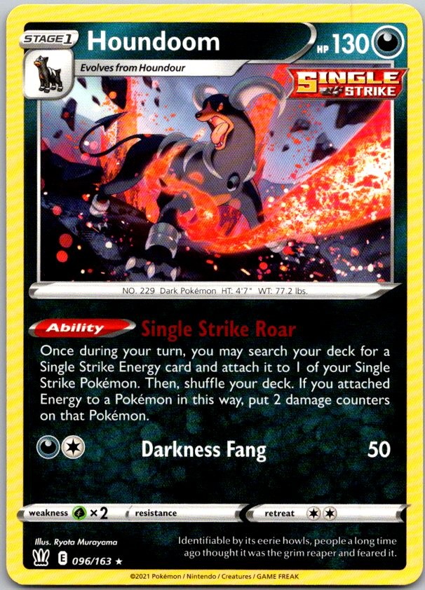 Houndoom Rare Deck Exclusives 096/163 NM