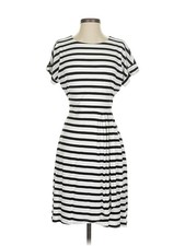 Chaps Women White Casual Dress S