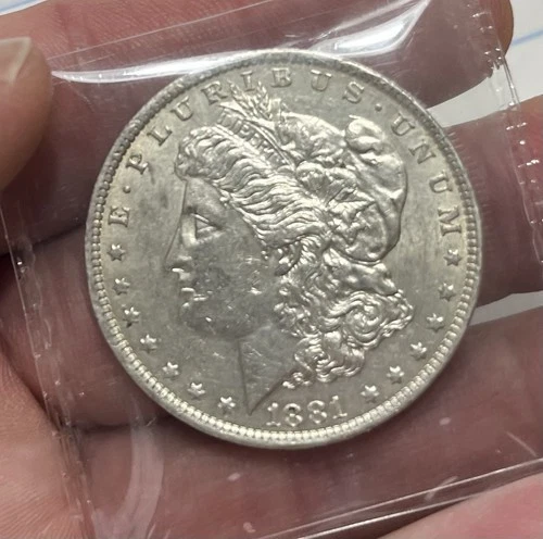 (3) Almost Uncirculated 1881-O 1886-O 1891-S Morgan Silver Dollar Coins