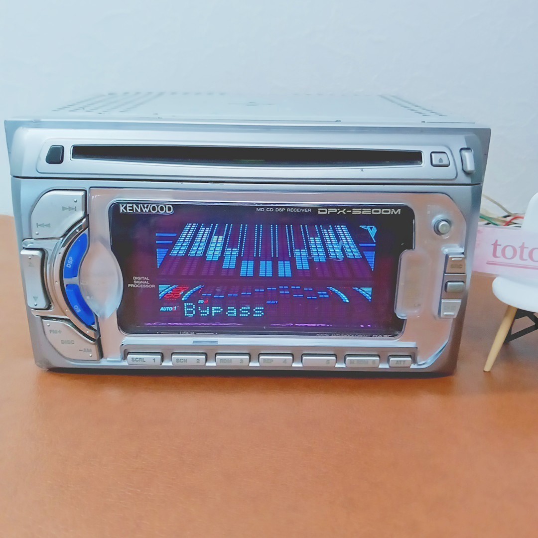 ケンウッド DPX-5200M TOFROM TRADING Kenwood DPX-5200M 2DIN Car Audio CD MD Receiver Vintage Bluetooth
