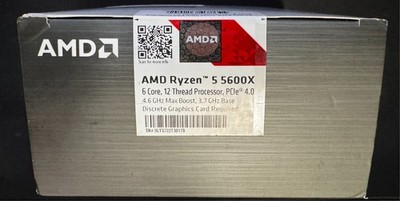 AMD Ryzen 5 5600X Desktop Processor (4.6GHz, 6 Cores, Socket AM4