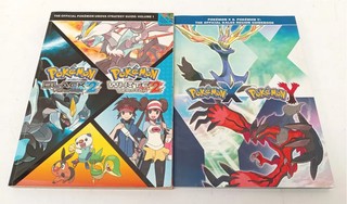 Pokemon X & Y Black & White Version 2 Official Strategy Guide Book Bundle