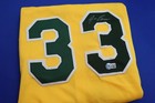 JOSE CANSECO Autographed OAKLAND A's Baseball Jersey Beckett COA RETRO YELLOW As — photo 10