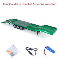 Semirremolque de plataforma plana HUINA 1502 1/18 para camión tractor de radio control modelo 1501