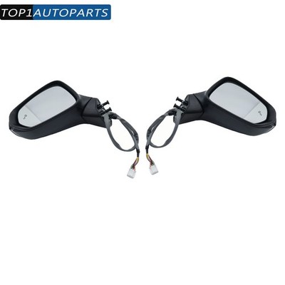 LH & RH Side Power Folding Mirror Black For 2016-22 Lexus RX350 350L 450h 450hL