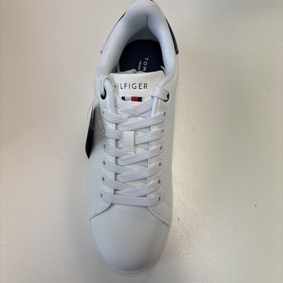 Tommy Hilfiger Mens TMListon White 7.5 Sneakers