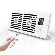 Register Booster Fan Fits Register Holes, 10-Speed Smart Thermostat AC Vent F...