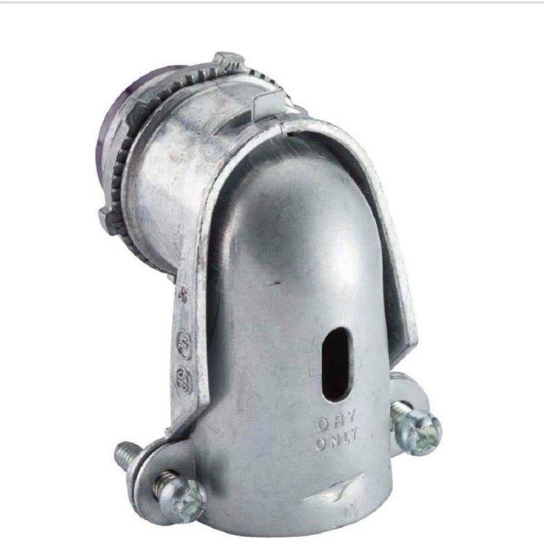 Pacote com 35 HALEX 3/8 pol. Conectores flexíveis de conduíte metálico (FMC) 90° - Imagem 2 de 2