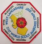 Scouts 21st World Jamboree 2007 West Lancashire Patch Badge UK 100 Years
