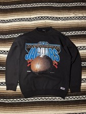 Vintage 90s Jacksonville Jaguars Trench Crewneck Sweatshirt large NFL Made USA