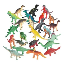 Fun Express Vinyl Dinosaurs, Realistic Dinosaur Figures, Mini Dinosaur Toys -