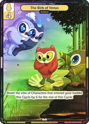 Vibes TCG  BIRB FOIL  The Birb of Venus  - Birb & Pengu Card # 054