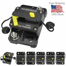Waterproof Car Circuit Breaker Fuse Reset 30-300 Amp 12V-48V DC Car Boat Auto