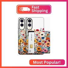 MUQR Compatible for Samsung Galaxy S25 Edge Case with Card Holder Cute - Kawaii