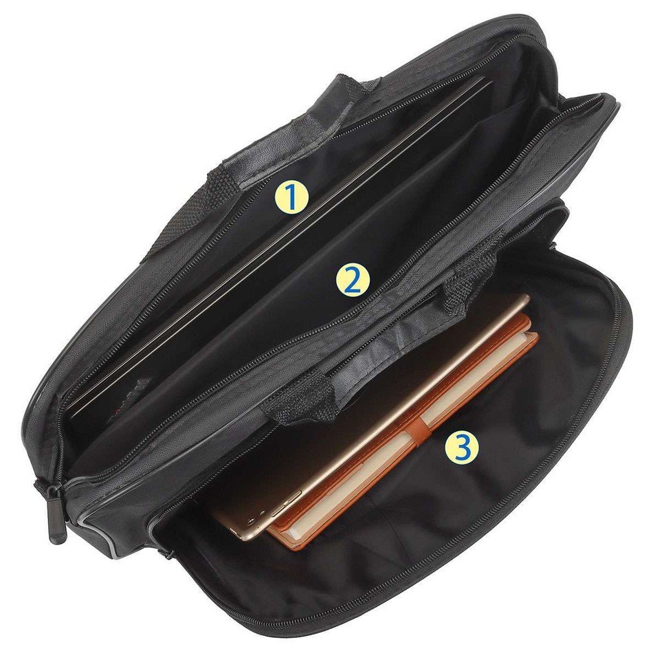 15/17in Laptop Shoulder Bag Padded Computer Tablet Carrying Case for ...
