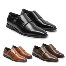 Men Monk Strap Oxford Shoes Dress Shoes Slip On Casual Shoes Dress Loafers US