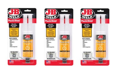 3 ~ J-B PLASTICWELD Quick Setting Epoxy Multi Use Repair Sealant .85oz 50132 NEW