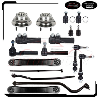 For 00-01 Dodge Ram 1500 17x Front Upper Wheel Bearning Hub Sway Bar Tie Rod End