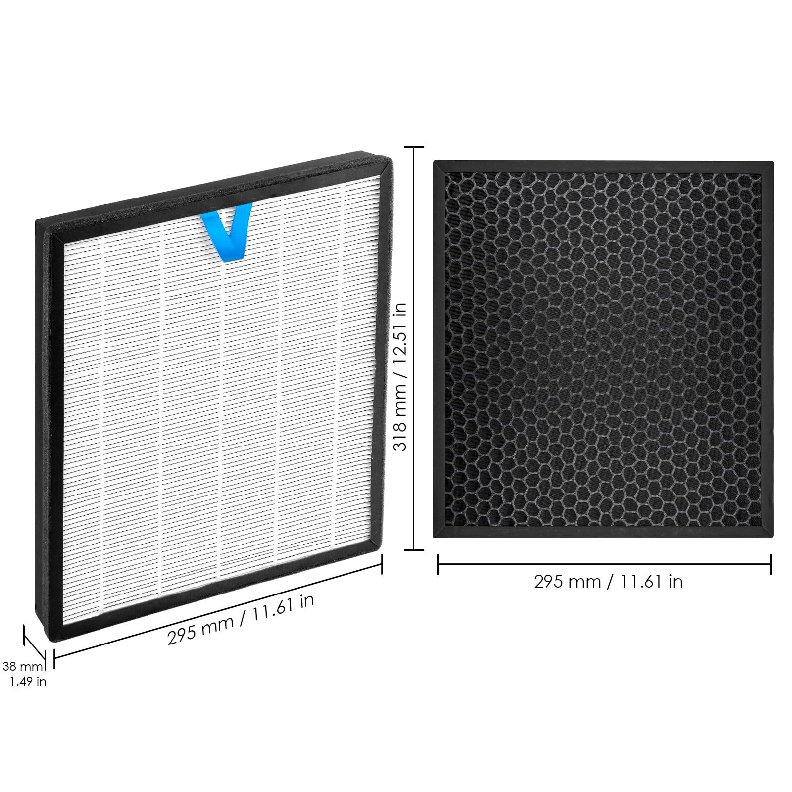 (3 Pack) Vital 100S Replacement Filter Compatible with LEVOIT Vital 100S-P Ai...