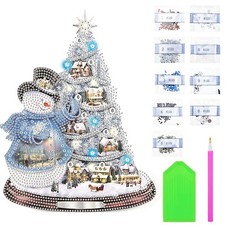 Christmas Diamond Painting Kits Special Shaped Rhinestones Winter 5D Diamond ...