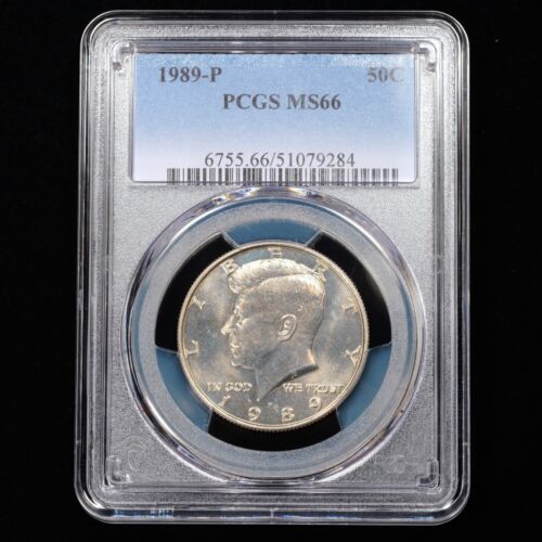 1989-P Kennedy Half Dollar 50c - PCGS GRADED MS66