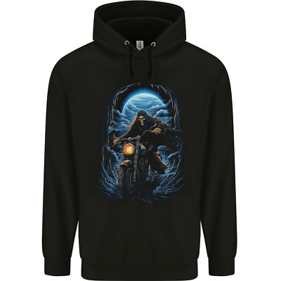 Skull Biker Motorrad Grim Reaper 10 Kinder Hoodie