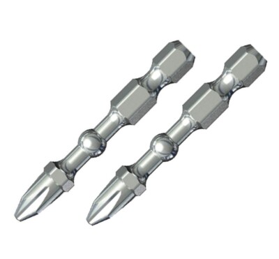 Vessel 2pc Phillips JIS Impact Ball Torsion Bit Set PH2 x 2'' Made In Japan