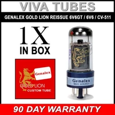 Brand New In Box Genalex Reissue 6V6GT 6V6 Vacuum Tube Plate Current Tested