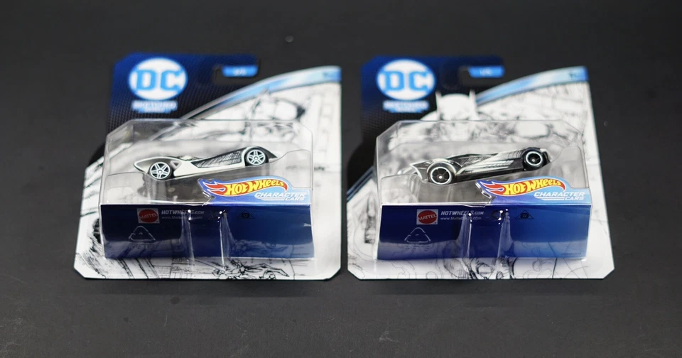 Hot Wheels Sketched Series DC Character Cars Batman - Catwoman Lot New - Image 4 of 4