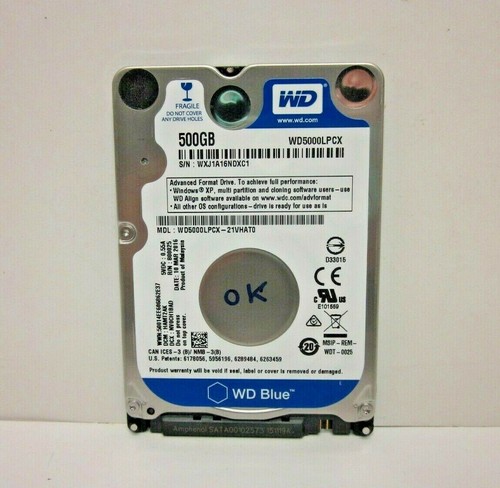 DISQUE DUR INTERNE WD BLACK 500GO 7200TOURS/MIN SATA 6GB/S
