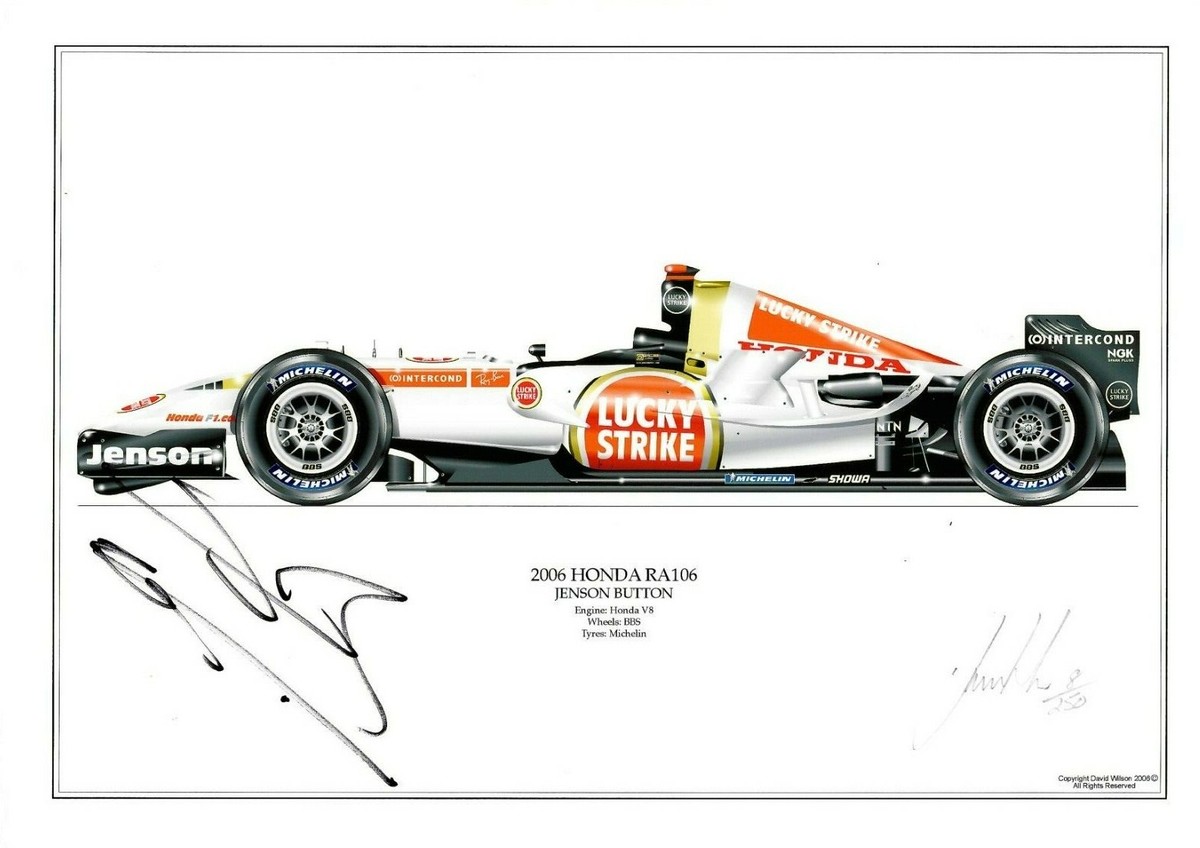 2005 Ｆ．アロンソ ルノー R25 直筆サイン入フォト Fernando Alonso signed 2005 Renault R25 Limited Edition Art